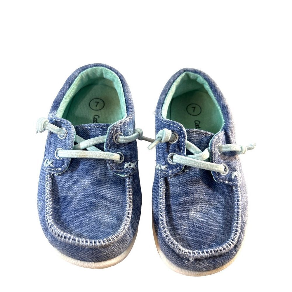 Cat & Jack Kids Slip-On Boat Shoes Blue Size 7